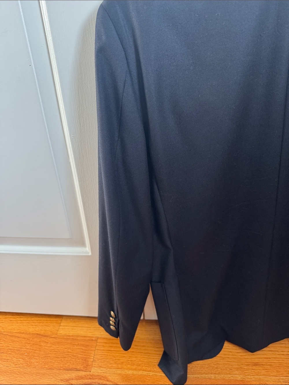 J. Crew Navy Two-Button Blazer with Gold Buttons - Picture 4 of 5